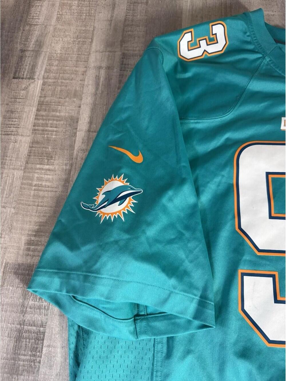 Nike On Field Jersey Miami Dolphins Ndamukong Suh #93 NFL Vented Men’s 4XL - Picture 9 of 9